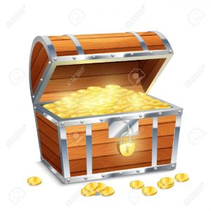 38995733-realistico-vecchia-cassapanca-stile-pirata-tesoro-con-monete-d-oro-isolato-su-sfondo-bianco-illus