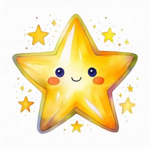 watercolor-painting-yellow-star-with-cute-face-isolated-white-background-hand-drawn-art_117466-12451